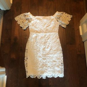 White lace dress